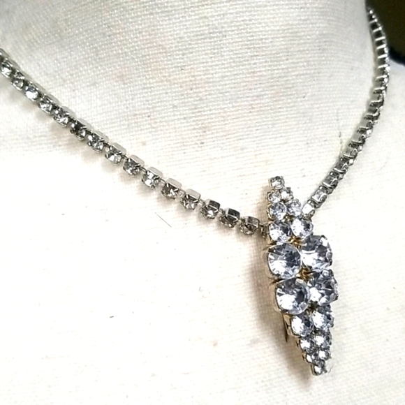 Vintage Rhinestone Brooch & Necklace Assemblage - Picture 4 of 13